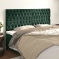vidaXL Testiera 4 pz Verde scuro 90 x 7 x 78/88 cm in Velluto vidaXL Testiera 4 pz Verde scuro 90 x 7 x 78/88 cm in Velluto