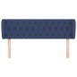vidaXL Testiera ad Orecchio Blu 147x23x78/88cm in Tessuto vidaXL Testiera ad Orecchio Blu 147x23x78/88cm in Tessuto