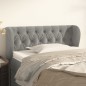 vidaXL Testiera ad Orecchio Grigio Chiaro 103x23x78/88 cm in Velluto vidaXL Testiera ad Orecchio Grigio Chiaro 103x23x78/88 cm in Velluto