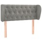 vidaXL Testiera ad Orecchio Grigio Chiaro 103x23x78/88 cm in Velluto vidaXL Testiera ad Orecchio Grigio Chiaro 103x23x78/88 cm in Velluto