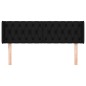vidaXL Testiera ad Orecchio Nera 147x16x78/88 cm in Tessuto vidaXL Testiera ad Orecchio Nera 147x16x78/88 cm in Tessuto
