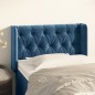 vidaXL Testiera ad Orecchio Blu Scuro 83x16x78/88 cm in Velluto vidaXL Testiera ad Orecchio Blu Scuro 83x16x78/88 cm in Velluto