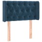 vidaXL Testiera ad Orecchio Blu Scuro 83x16x78/88 cm in Velluto vidaXL Testiera ad Orecchio Blu Scuro 83x16x78/88 cm in Velluto