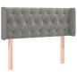 vidaXL Testiera ad Orecchio Grigio Chiaro 103x16x78/88 cm in Velluto vidaXL Testiera ad Orecchio Grigio Chiaro 103x16x78/88 cm in Velluto