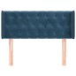 vidaXL Testiera ad Orecchio Blu Scuro 103x16x78/88 cm in Velluto