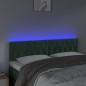 vidaXL Testiera a LED Verde Scuro 160x7x78/88 cm in Velluto vidaXL Testiera a LED Verde Scuro 160x7x78/88 cm in Velluto