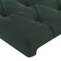 vidaXL Testiera a LED Verde Scuro 160x7x78/88 cm in Velluto vidaXL Testiera a LED Verde Scuro 160x7x78/88 cm in Velluto
