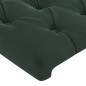 vidaXL Testiera a LED Verde Scuro 183x16x118/128 cm in Velluto vidaXL Testiera a LED Verde Scuro 183x16x118/128 cm in Velluto