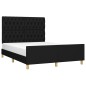 vidaXL Giroletto senza Materasso Nero 140x190 cm in Tessuto vidaXL Giroletto senza Materasso Nero 140x190 cm in Tessuto