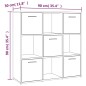 Libreria Rovere Marrone 90x30x90 cm in Legno Multistrato Libreria Rovere Marrone 90x30x90 cm in Legno Multistrato