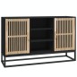 vidaXL Credenza Nera 105x30x65 cm in Legno Multistrato vidaXL Credenza Nera 105x30x65 cm in Legno Multistrato