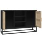 vidaXL Credenza Nera 105x30x65 cm in Legno Multistrato vidaXL Credenza Nera 105x30x65 cm in Legno Multistrato