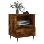 vidaXL Comodino Rovere Fumo 40x35x50 cm in Legno Multistrato vidaXL Comodino Rovere Fumo 40x35x50 cm in Legno Multistrato