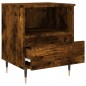vidaXL Comodino Rovere Fumo 40x35x50 cm in Legno Multistrato vidaXL Comodino Rovere Fumo 40x35x50 cm in Legno Multistrato