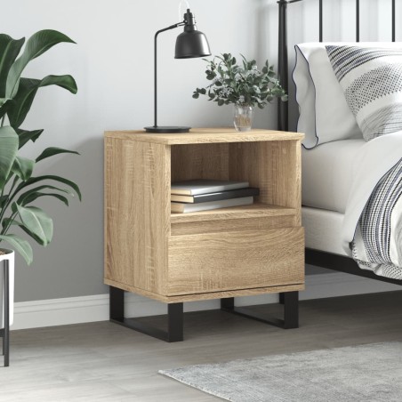 vidaXL Comodino Rovere Sonoma 40x35x50 cm in Legno Multistrato