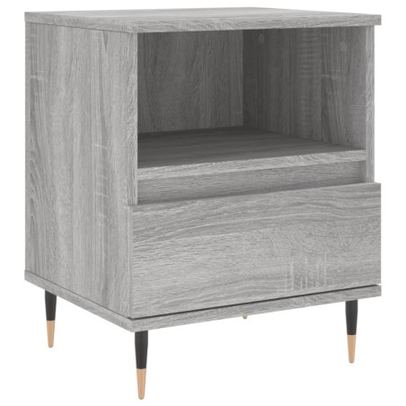 vidaXL Comodino Grigio Sonoma 40x35x50 cm in Legno Multistrato