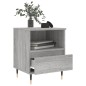 vidaXL Comodino Grigio Sonoma 40x35x50 cm in Legno Multistrato vidaXL Comodino Grigio Sonoma 40x35x50 cm in Legno Multistrato