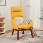 vidaXL Sedia Relax Giallo Senape in Tessuto vidaXL Sedia Relax Giallo Senape in Tessuto