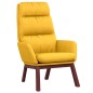 vidaXL Sedia Relax Giallo Senape in Tessuto vidaXL Sedia Relax Giallo Senape in Tessuto