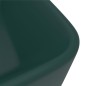 vidaXL Lavandino Luxury Verde Scuro Opaco 41x30x12 cm in Ceramica