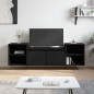 vidaXL Mobile Porta TV Nero 160x35x55 cm in Legno Multistrato vidaXL Mobile Porta TV Nero 160x35x55 cm in Legno Multistrato
