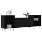 vidaXL Mobile Porta TV Nero 160x35x55 cm in Legno Multistrato vidaXL Mobile Porta TV Nero 160x35x55 cm in Legno Multistrato