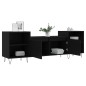 vidaXL Mobile Porta TV Nero 160x35x55 cm in Legno Multistrato vidaXL Mobile Porta TV Nero 160x35x55 cm in Legno Multistrato