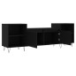 vidaXL Mobile Porta TV Nero 160x35x55 cm in Legno Multistrato vidaXL Mobile Porta TV Nero 160x35x55 cm in Legno Multistrato