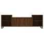 vidaXL Mobile TV Rovere Marrone 160x35x55 cm in Legno Multistrato vidaXL Mobile TV Rovere Marrone 160x35x55 cm in Legno Multistrato