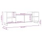 vidaXL Mobile TV Rovere Marrone 160x35x55 cm in Legno Multistrato vidaXL Mobile TV Rovere Marrone 160x35x55 cm in Legno Multistrato