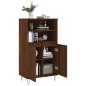 vidaXL Credenza Rovere Marrone 60x36x110 cm in Legno Multistrato vidaXL Credenza Rovere Marrone 60x36x110 cm in Legno Multistrato