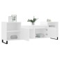 vidaXL Mobile Porta TV Bianco 160x35x55 cm in Legno Multistrato vidaXL Mobile Porta TV Bianco 160x35x55 cm in Legno Multistrato