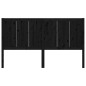 Testiera per Letto Nera 185,5x4x100cm in Legno Massello di Pino Testiera per Letto Nera 185,5x4x100cm in Legno Massello di Pino