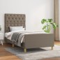 vidaXL Giroletto senza Materasso Tortora 80x200 cm Tessuto vidaXL Giroletto senza Materasso Tortora 80x200 cm Tessuto