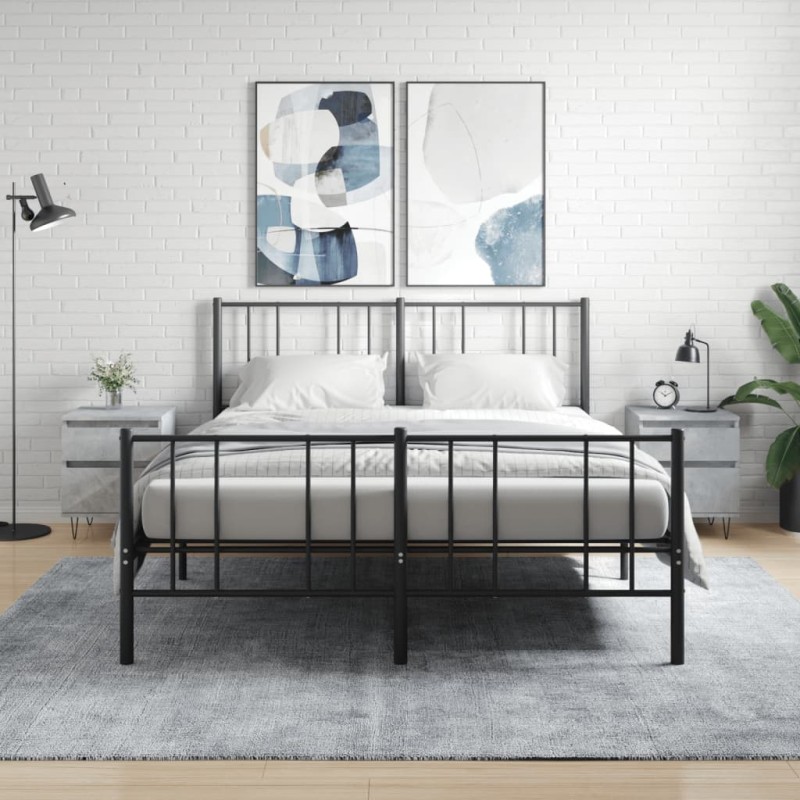 vidaXL Comodini 2pz Grigio Cemento 40x35x50 cm in Legno Multistrato vidaXL Comodini 2pz Grigio Cemento 40x35x50 cm in Legno Multistrato