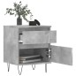 vidaXL Comodini 2pz Grigio Cemento 40x35x50 cm in Legno Multistrato vidaXL Comodini 2pz Grigio Cemento 40x35x50 cm in Legno Multistrato