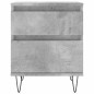 vidaXL Comodini 2pz Grigio Cemento 40x35x50 cm in Legno Multistrato vidaXL Comodini 2pz Grigio Cemento 40x35x50 cm in Legno Multistrato