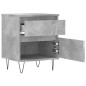 vidaXL Comodini 2pz Grigio Cemento 40x35x50 cm in Legno Multistrato vidaXL Comodini 2pz Grigio Cemento 40x35x50 cm in Legno Multistrato