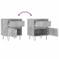 vidaXL Comodini 2pz Grigio Cemento 40x35x50 cm in Legno Multistrato vidaXL Comodini 2pz Grigio Cemento 40x35x50 cm in Legno Multistrato
