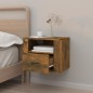 Comodino a Muro Rovere Fumo 50x36x40 cm Comodino a Muro Rovere Fumo 50x36x40 cm