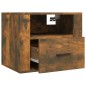 Comodino a Muro Rovere Fumo 50x36x40 cm Comodino a Muro Rovere Fumo 50x36x40 cm