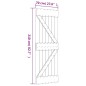 vidaXL Porta Scorrevole con Set Hardware 70x210 cm Legno Massello Pino vidaXL Porta Scorrevole con Set Hardware 70x210 cm Legno Massello Pino