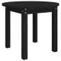 Tavolino da Salotto Nero Ø 55x45 cm in Legno Massello di Pino Tavolino da Salotto Nero Ø 55x45 cm in Legno Massello di Pino