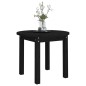 Tavolino da Salotto Nero Ø 55x45 cm in Legno Massello di Pino Tavolino da Salotto Nero Ø 55x45 cm in Legno Massello di Pino