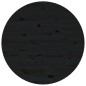 Tavolino da Salotto Nero Ø 55x45 cm in Legno Massello di Pino Tavolino da Salotto Nero Ø 55x45 cm in Legno Massello di Pino