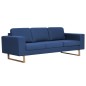 vidaXL Set Divani 2 pz in Tessuto Blu vidaXL Set Divani 2 pz in Tessuto Blu