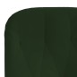 vidaXL Poltrona Relax Verde Scuro in Velluto vidaXL Poltrona Relax Verde Scuro in Velluto
