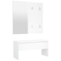 vidaXL Set di Mobili da Corridoio Bianco in Legno Multistrato vidaXL Set di Mobili da Corridoio Bianco in Legno Multistrato