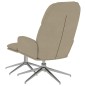 vidaXL Poltrona Relax Sgabello Grigio Chiaro Similpelle Scamosciata vidaXL Poltrona Relax Sgabello Grigio Chiaro Similpelle Scamosciata