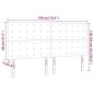 vidaXL Testiera 4 pz Marrone 90x5x78/88 cm in Similpelle vidaXL Testiera 4 pz Marrone 90x5x78/88 cm in Similpelle